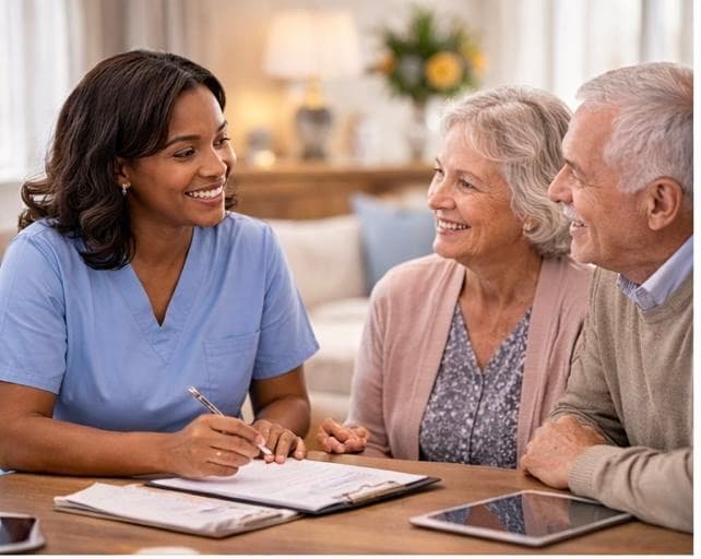 Admissions consultation with family