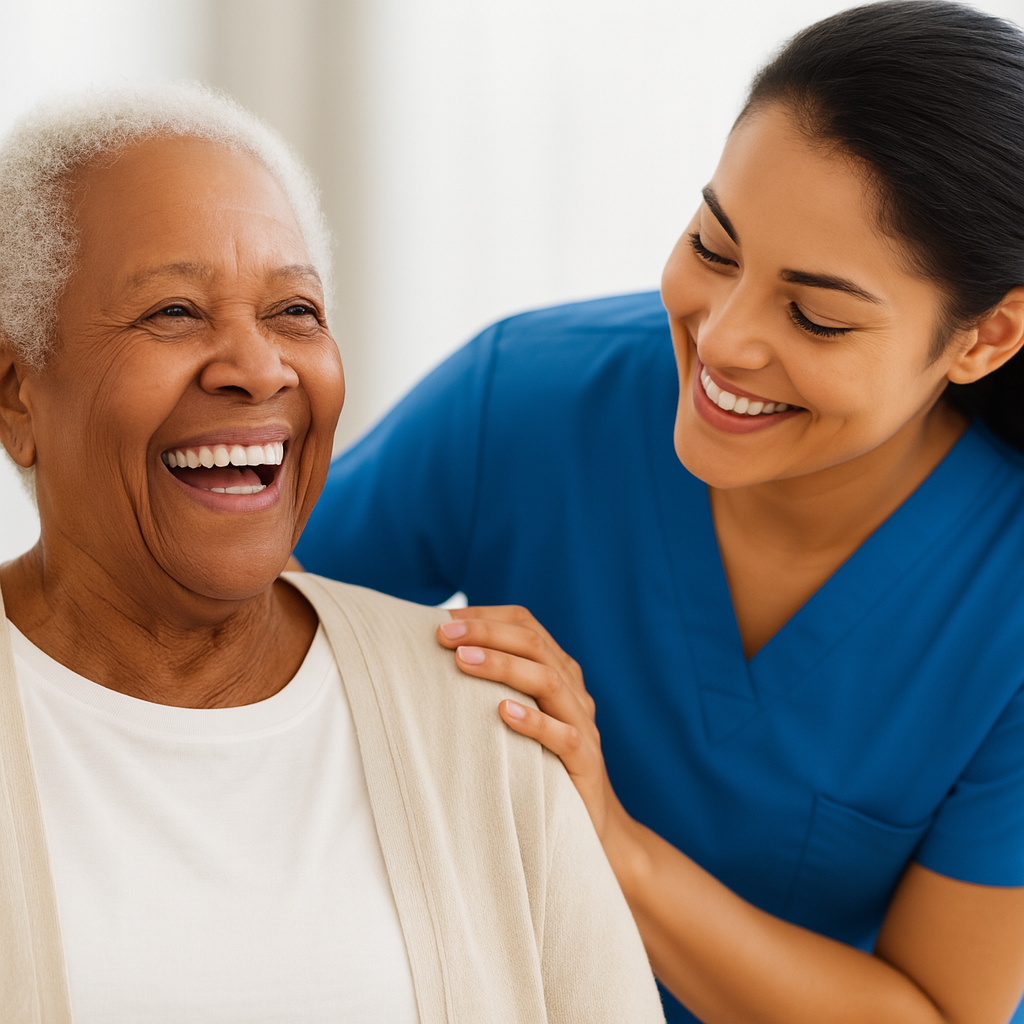 Residents enjoying care